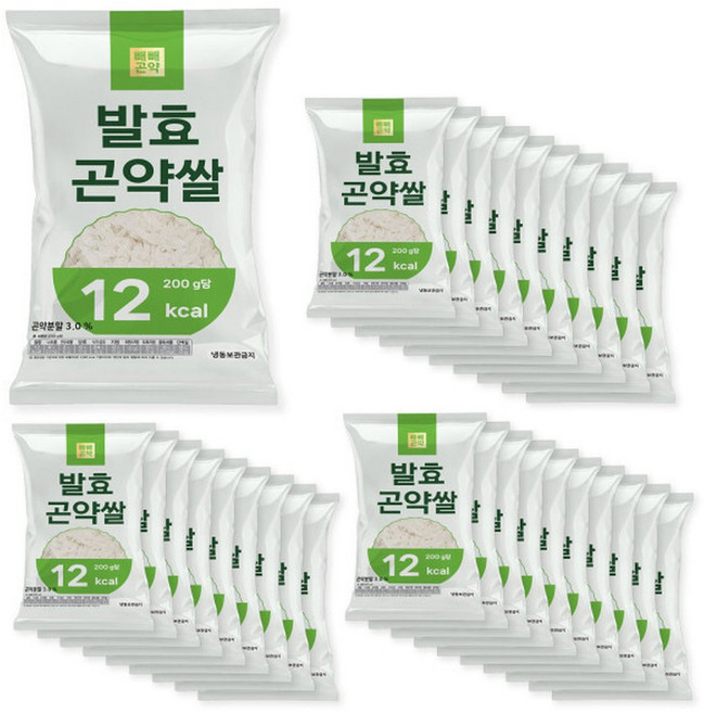 발효곤약쌀 200g x 30팩 (100g당 6kcal), 30개