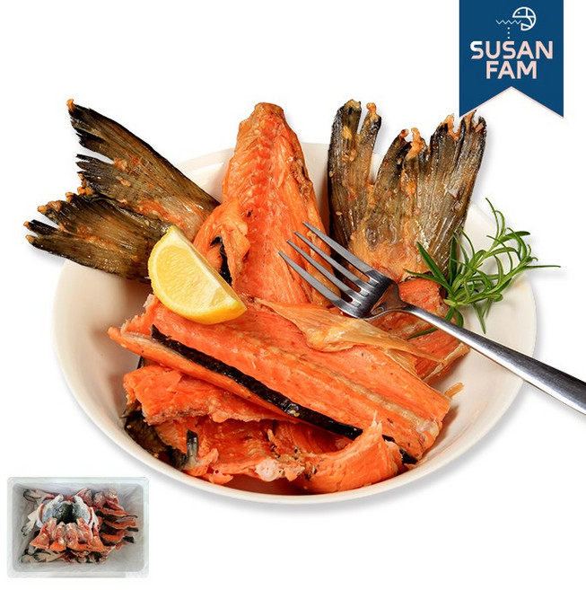 노르웨이 연어머리 5kg 10kg 대용량 연어 머리뼈 특수부위 찜용 구이용 벌크 대용량, 연어 머리[미당 약500g] 5kg