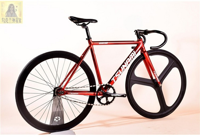 SNM100 쓰나미 로드 바이크 레이싱 고정 기어 자전거, 레드 3칼모델, 1개