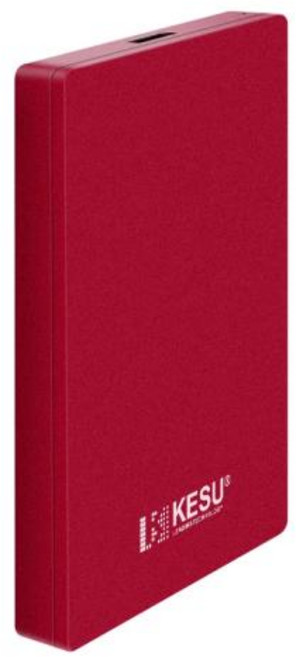 KESU HDD 휴대용 외장 하드 인치 500GB 1TB USB PC 데스크탑 맥북호환 가능, 120GB, Red