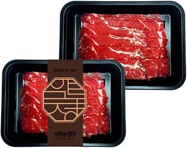 1++등급 한우 불고기용 400g(200gx2) (냉동) 샤브샤브용 소불고기 국거리용 설도 설깃 목심 혼합 정육 투뿔 마장동 프리미엄 국내산 소고기 [압구정한우], 200g, 2개