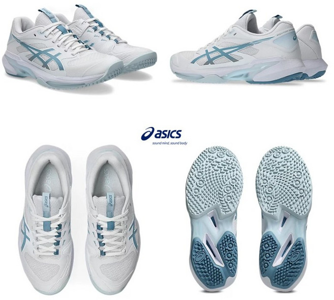 아식스 테니스화 솔루션 스피드 FF 4 여성 옴니코트 가벼운 운동화 1042A306.102