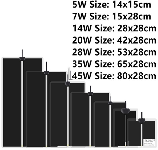 모종 난방 매트 방수 식물 종자 발아 전파 클론 스타터 패드 파충류 열 매트 정원 용품 5-45w, 01 CHINA, 01 45W