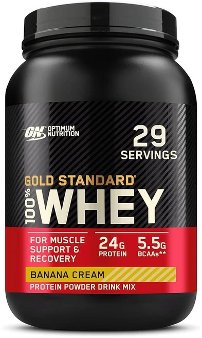 Optimum Nutrition Gold Standard 100% 유청 단백질 파우더 천연 향 바닐라 15회 분량 (포장은 다를 수 있음), 1개, 456g - 쿠팡