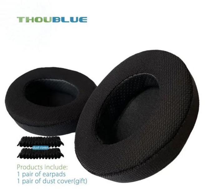 THOUBLUE-스틸시리즈 Arctis 7 7p 9 9X 프로 이어폰 교체용 이어 패드 메모리폼 커버 이어패드 헤드폰, [09] 5Black breath, 1개