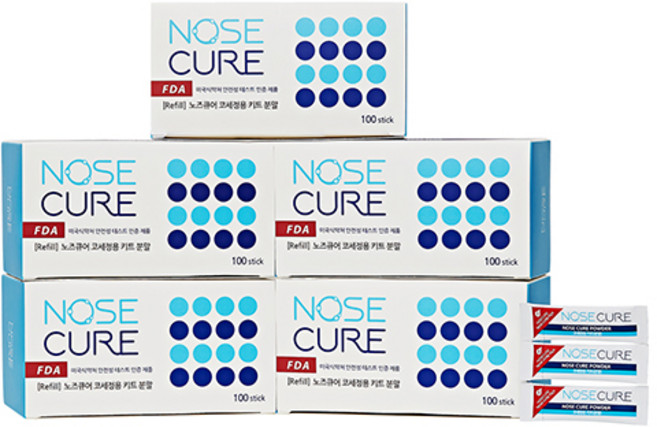 노즈큐어 코세척분말 100포, 5개