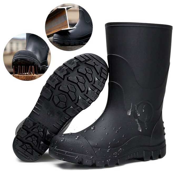 남성 요딩 안전장화 미끄럼방지 작업장화 건설현장장화 방수장화