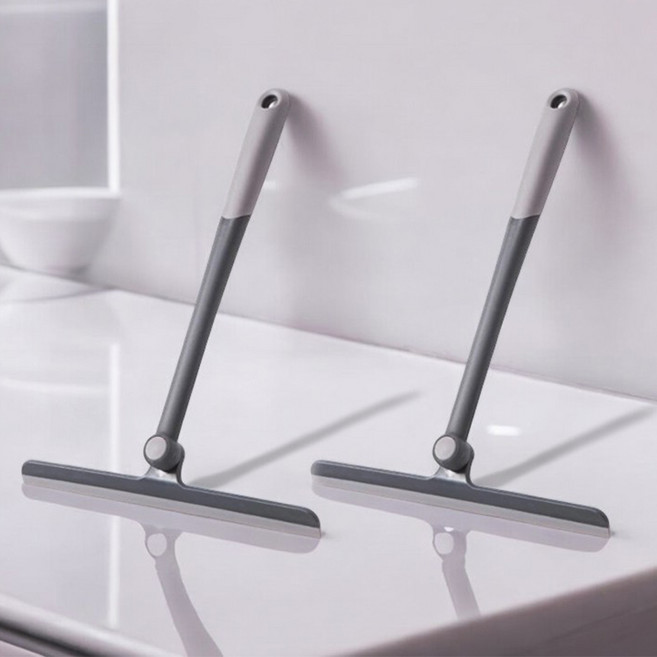 각도조절 욕실 바닥 물기제거 스퀴지 다크그레이, 2개