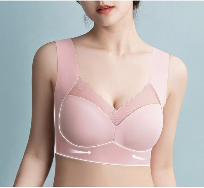 레드나무 편안한 심리스 레이스 브라 여자 속옷