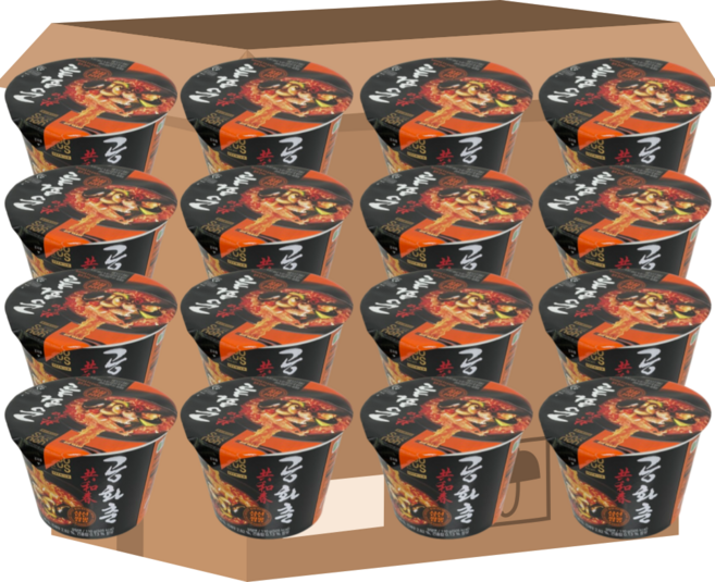 공화춘 삼선짬뽕 큰컵 110g, 16개