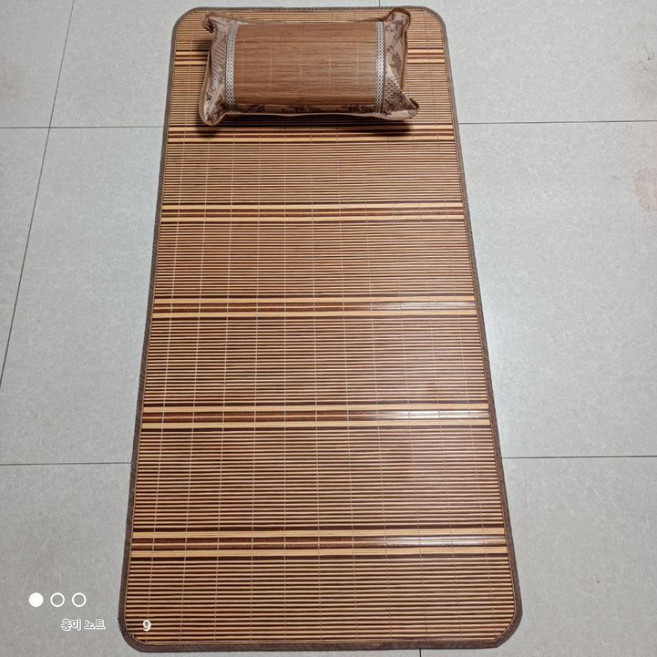 대마무 돗자리 여름 시원한 매트 냉감 패드 쿨패드 침대, 대나무 매트+베개