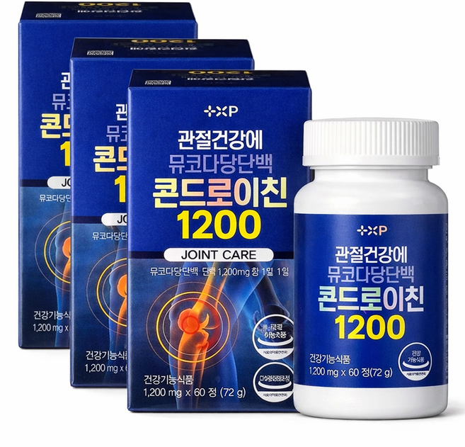 소연골우슬콘드로이친 관절엔 콘드로이친1200 허리통증 약 국전용, 1개, 60정