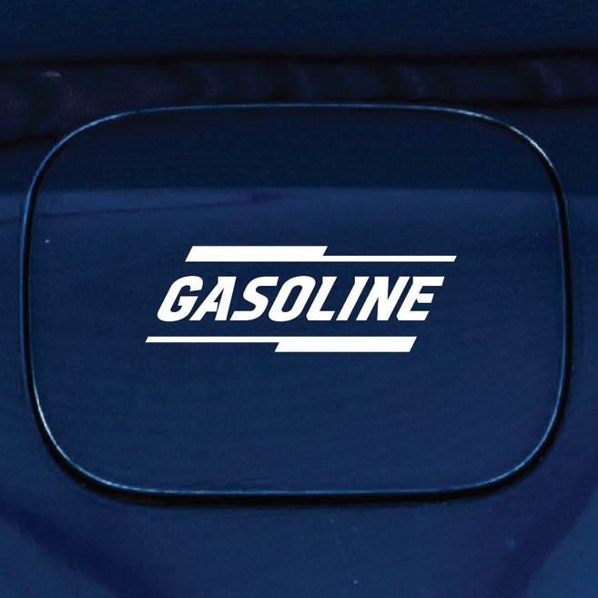 디자인황소 주유구 스티커 혼유방지 시트지 02 심플라인 가솔린, 1개, 02 심플라인 가솔린 화이트