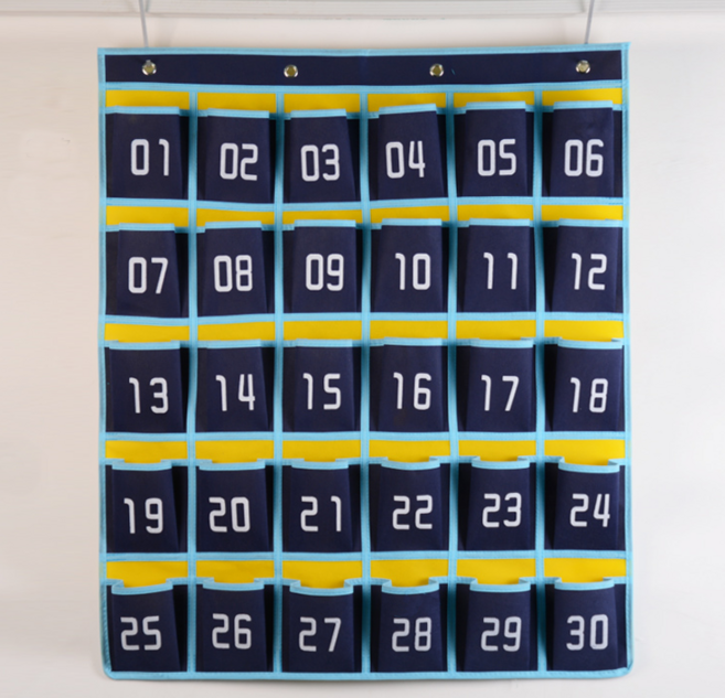 벽걸이 핸드폰 보관함 걸이형 휴대폰 수거함 스마트폰 보관 핸드폰 수납함, 30구, 1개