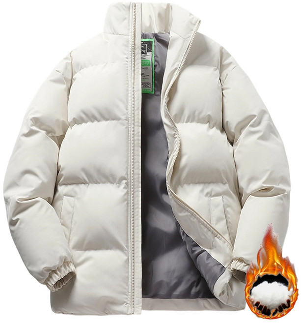 Veralool 남녀공용 하이넥 숏패딩 방풍 방수 자켓 보온 캐주얼 점퍼 겨울 커플 아우터