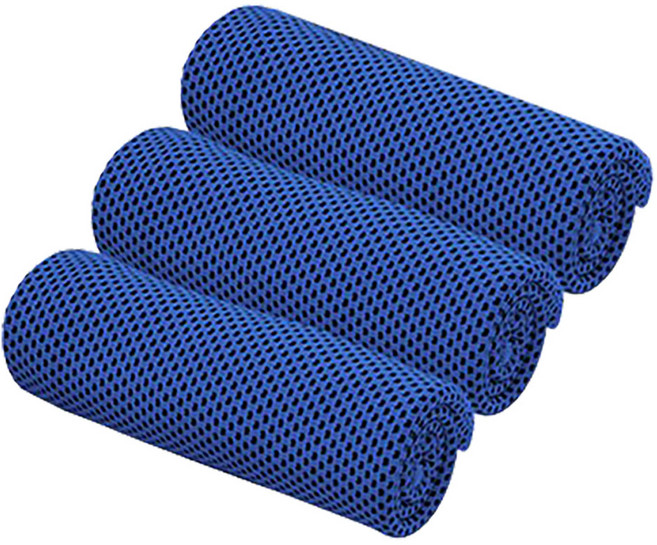 라베코 스포츠 건식 쿨 타월, 블루, 3개