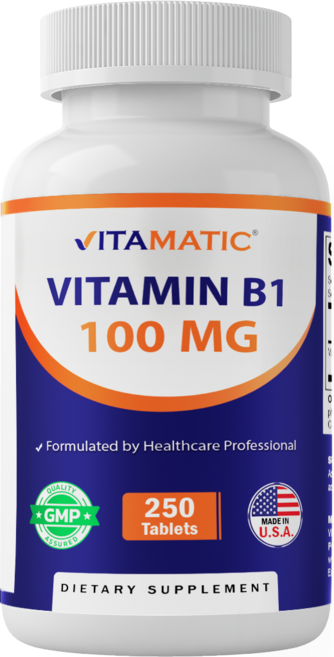 비타매틱 비타민 B1 (티아민 모노니트레이트) 100mg - 250정, 1개, 250회분