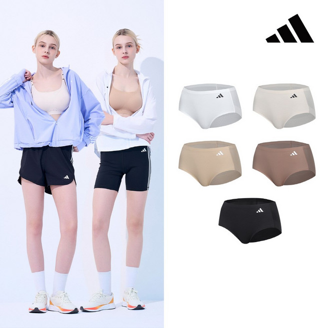 [제로퓨즈] 아디다스 여성 노라인 액티브핏 퓨징 햄팬티 5종세트