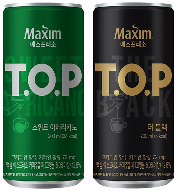 티오피 200ml 스위트아메리카노x36캔+더블랙x36캔, 200mlx72캔, 72개