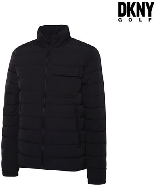 [초특가] (최초가 92000원) DKNY GOLF 하이넥 경량 패딩 블랙
