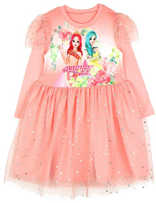 여아 아동잠옷 실내복 시크릿쥬쥬피치원피스_링링