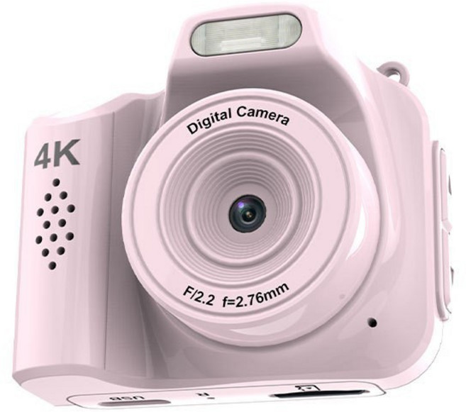 4K迷你小相機 黑色6400萬畫素 送64G記憶卡, 1個, 粉色6400W畫素高畫質4K送64G記憶體卡