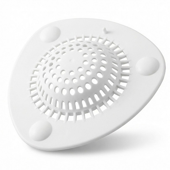 루크나 욕실 배수구 머리카락 거름망 냄새차단 막힘방지 필터 흡착식 고정형 4개입, 4개묶음