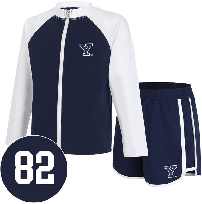 예일 키즈 아동 키즈 주니어 래쉬가드 집업 상하의 세트 23YMAQ212