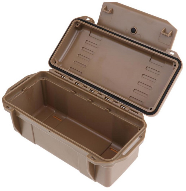 캠핑 하이킹 보트용 방수 충격 방지 플라스틱 박스 드라이 도구용, Brown