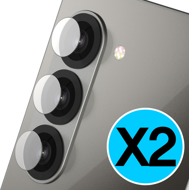 어반스티치 갤럭시 Z 폴드6 카메라 강화유리 보호필름, 2세트