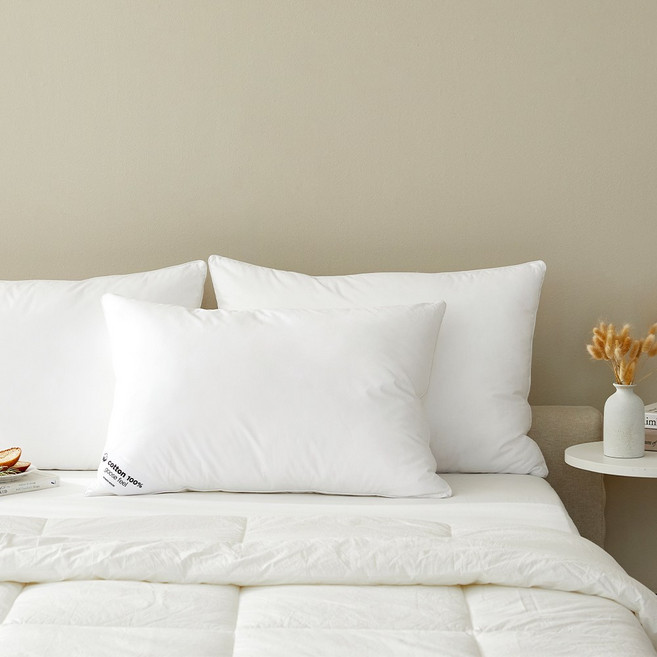 모던하우스분당점 고밀도 순면 코튼 구스필 베개솜 50x70, 1개, 화이트