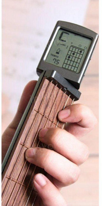 미니 기타 코드연습기 운지법 핑거 초보자 led 음계, 코드연습기+ 기타스탠드