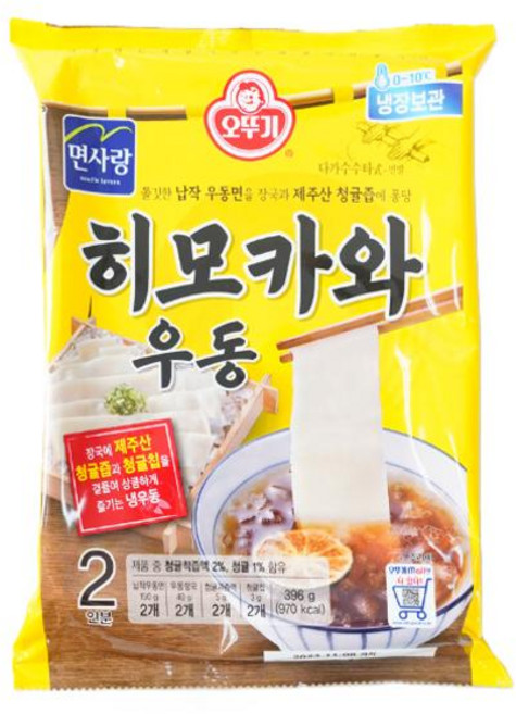 오뚜기 히모카와우동 2인_냉장 396g, 3개