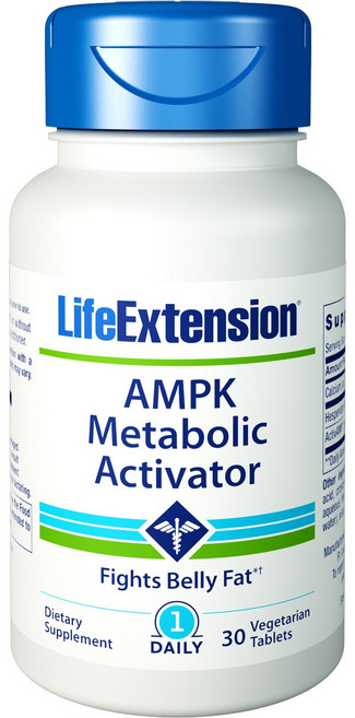 LIFE EXTENSION AMPK鈣質補充錠, 30顆, 1罐