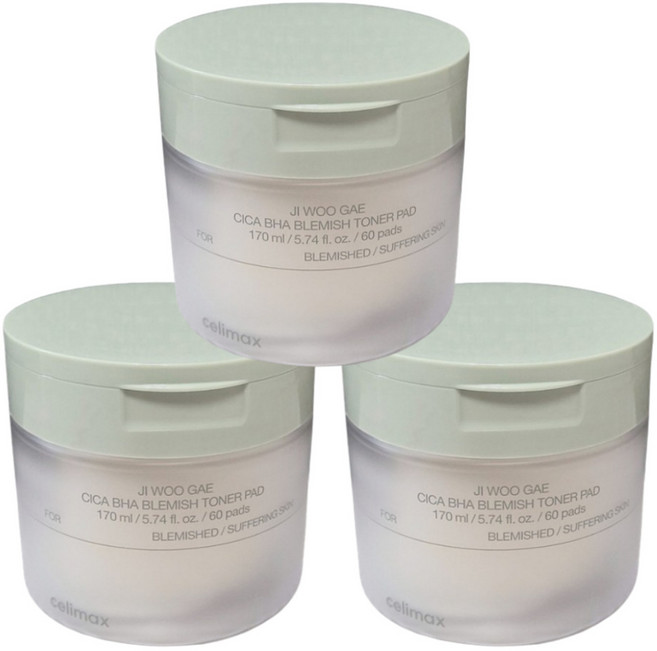 셀리맥스 어성초 BHA 지우개 필링 패드, 60매입, 3개