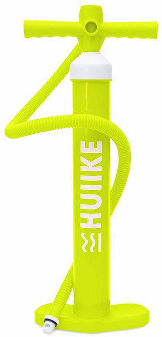 HUIKE 패들 보드 펌프 매뉴얼 15PSI의 더블 액션 서포트 핸드 펌프 패들보드용 안정적 | 풍선 스탠드업 패들보드 액세서리 포함, Lime Green