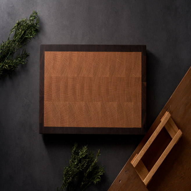 디그니처 오크월넛믹스 엔드그레인도마 나무도마, 1개