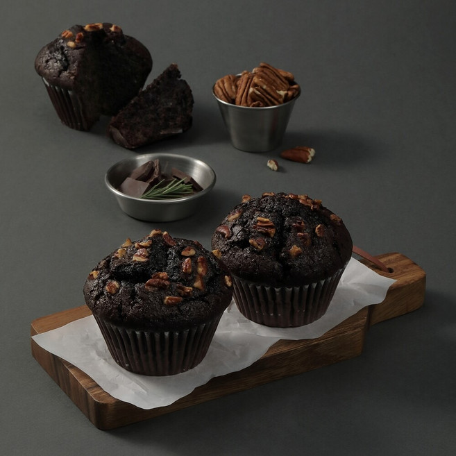 파미유 다크초코 피칸 머핀 1박스 24개입, 140g, 24개