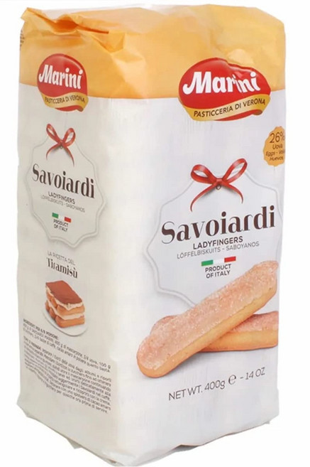 마리니 사보이아르디 이탈리아 레이디핑거 쿠키 400그램 - Marini Savoiardi Italian Ladyfingers Cookies 400 Grams - Biscottif, 400g