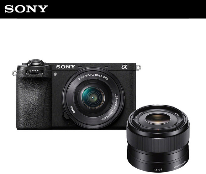 소니 공식대리점 카메라 A6700L (SELP1650) + SEL35F18 패키지 미러리스 알파, 단품