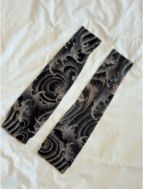 타투 팔토시 문신 팔토시 이레즈미 쿨토시, 1개, 파도가쿠