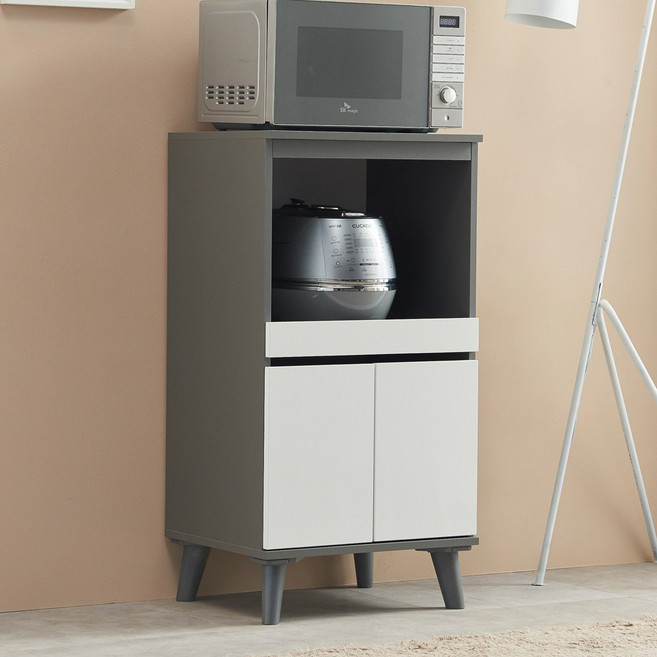 퍼니하우스 니즈 1000 정수기 밥솥 밥통 다이 전자렌지수납장 선반 미니 렌지대, 그레이화이트