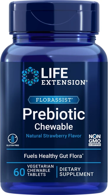 라이프익스텐션 플로라시스트 프리바이오틱 스트로베리 츄어블 타블렛, 60정, 1개 - 쿠팡