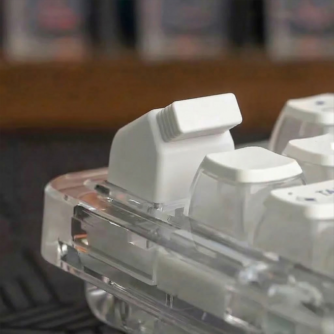 라나야 무선 마우스 키보드 동글 수신기 보관 포인트 키캡, 화이트