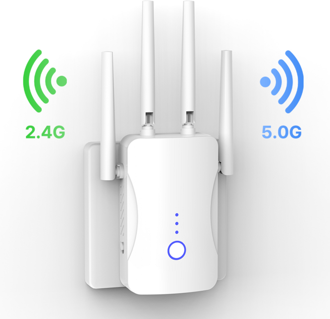보코토 와이파이 증폭기 Extender 무선 확장기 듀얼 밴드 WiFi 중계기 무선AP, 1개, 화이트