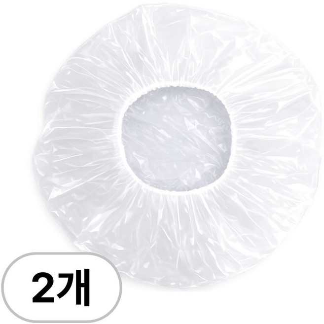 오라이브 일회용 다용도 비닐 헤어 캡 2개, 단품