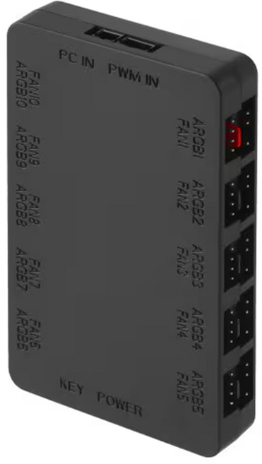 아이구주 GH10 ARGB AND PWM HUB (블랙), 선택없음, 1개, 선택없음