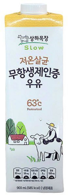 매일 상하목장 무항생제 인증 후레쉬팩 저온살균 우유, 2개, 900ml