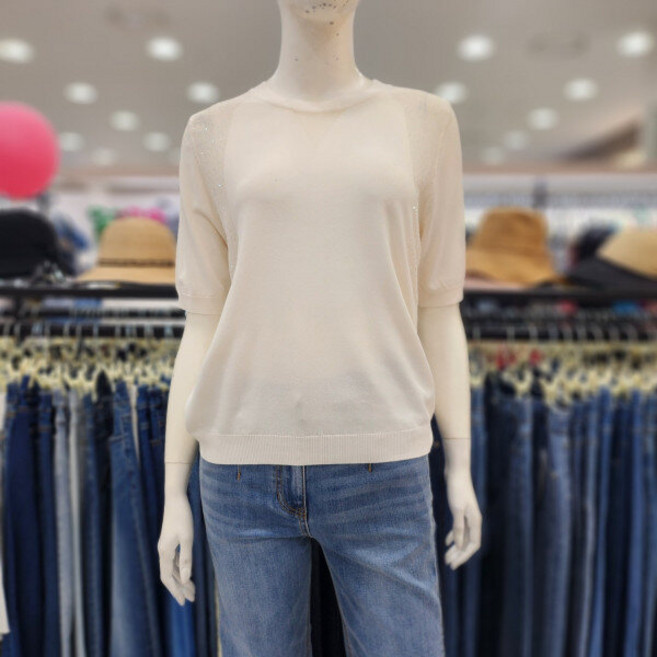 조이너스 여성브랜드 24 라운드 니트 스판 여름 반팔 티셔츠JEU5WSL590_US