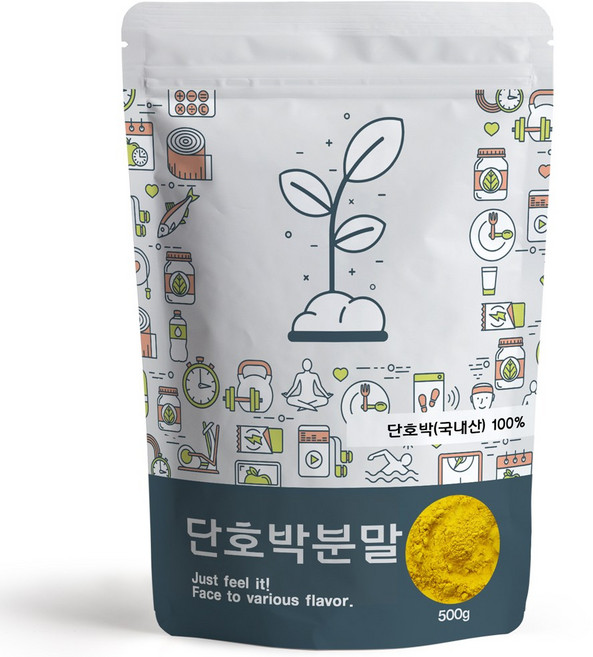 단호박 가루 분말, 500g, 1개